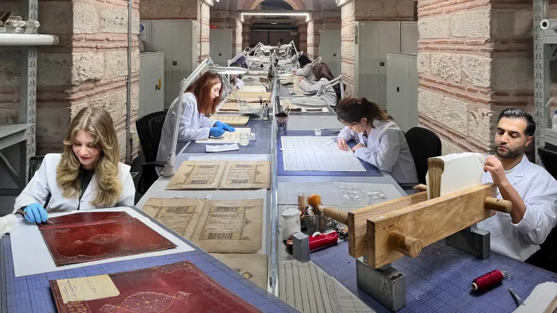 Asırlık hazineler bilimle yenileniyor, tarihi ilmek ilmek işliyorlar