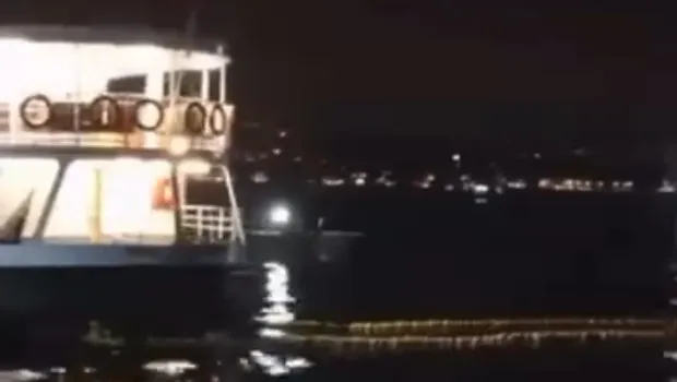 Beykoz'da vapur balıkçı ağlarına takıldı