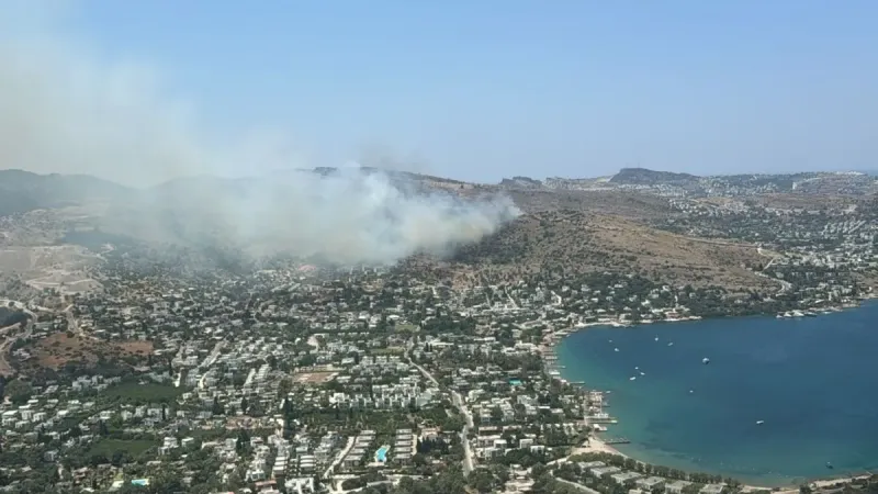 Bodrum’daki makilik yangını kontrol altında