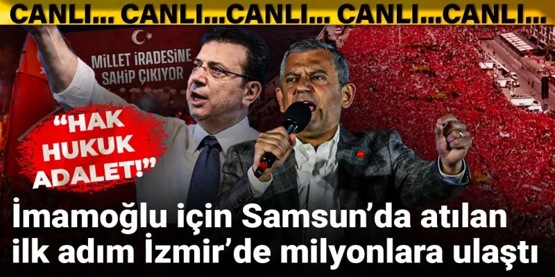 İmamoğlu İzmir'i Salladı! Samsun'dan Gelen Milyonluk Destek