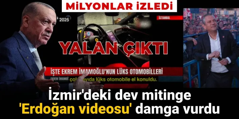 Erdoğan'ın İzmir Mitingine Damga Vuran Video! Şoke Eden Anlar