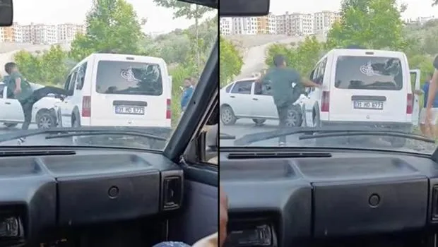 Hatay'da Şok! Kaza Sonrası Saldırı Dehşeti Kamerada