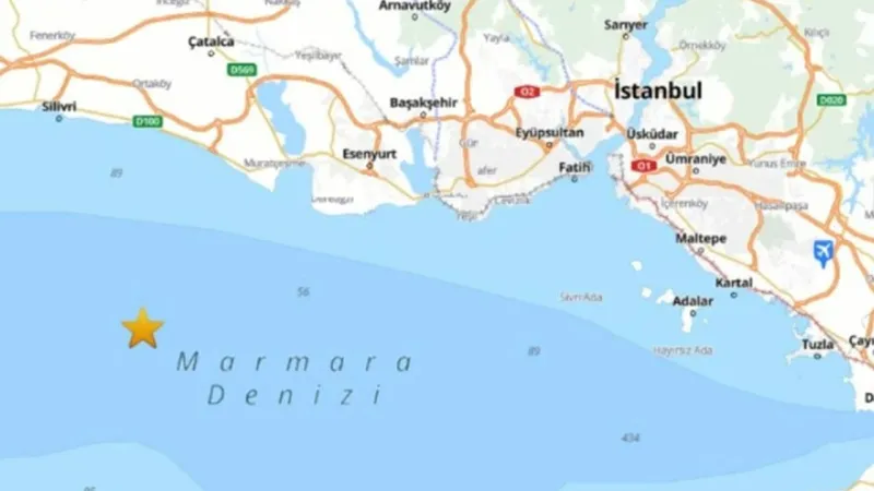 Marmara'da Korkutan Deprem! İstanbul Sallandı mı?