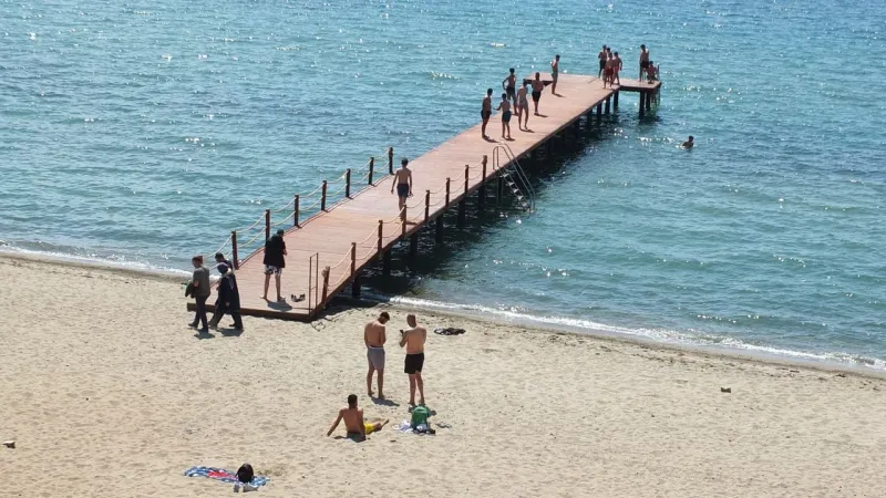 Balıkesir'de Deniz Sezonu Açıldı! İşte İlk Görüntüler