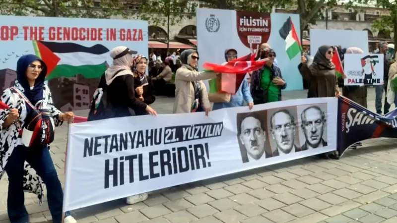 İsrail'e Direniş: Yağmur Altında Oturma Eylemi!