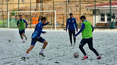 Mazıdağı Fosfatspor Doluya Meydan Okudu! İşte O Anlar